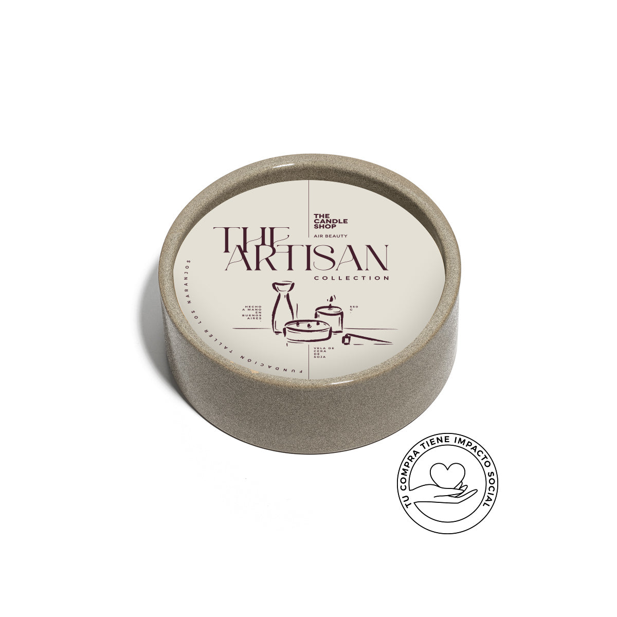 VELA HANDMADE XL GRIS GRANITO