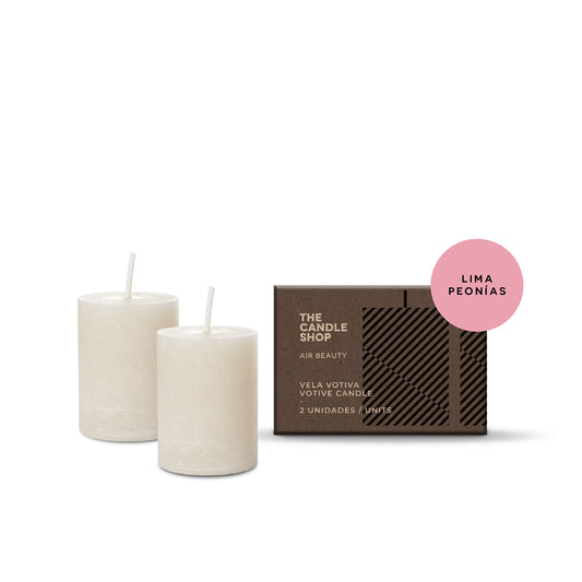 VELA VOTIVA LIMA PEONÍAS