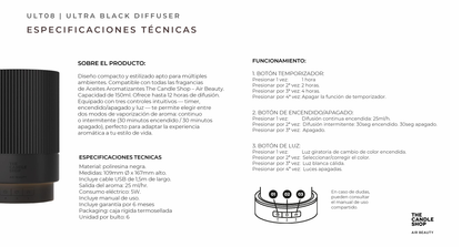 AROMATIZADOR ULTRASÓNICO ULTRA BLACK